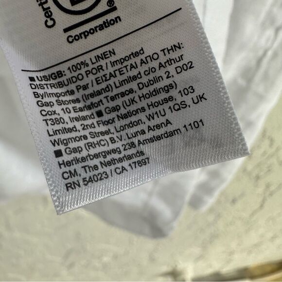 ATHLETA Playa Wrap Dress Women Size 2 White Linen Beachy Coverup - Picture 12 of 12